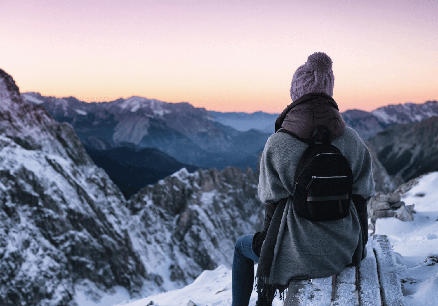 Women hiking solo