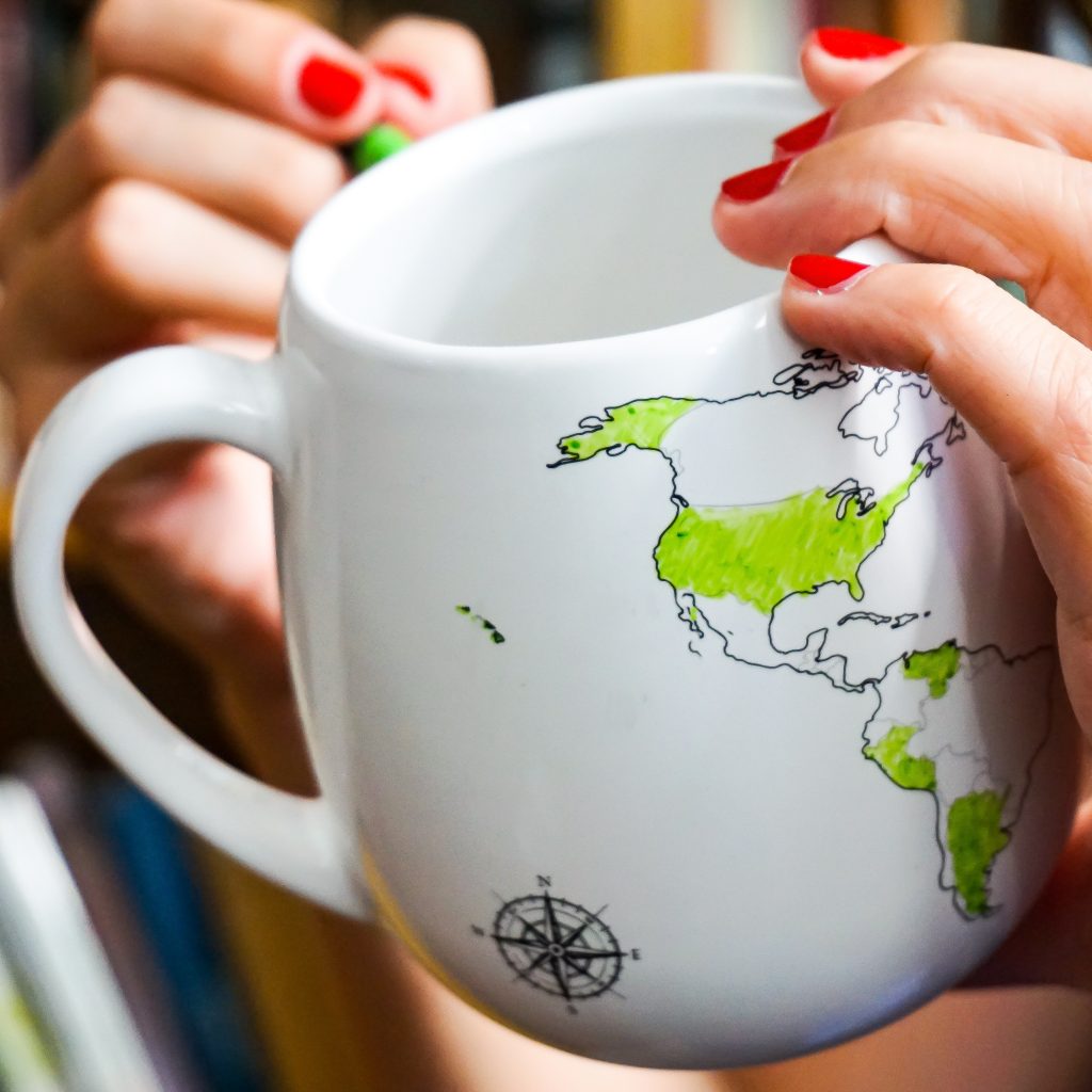 Trouvaille Global World Mug lifestyle