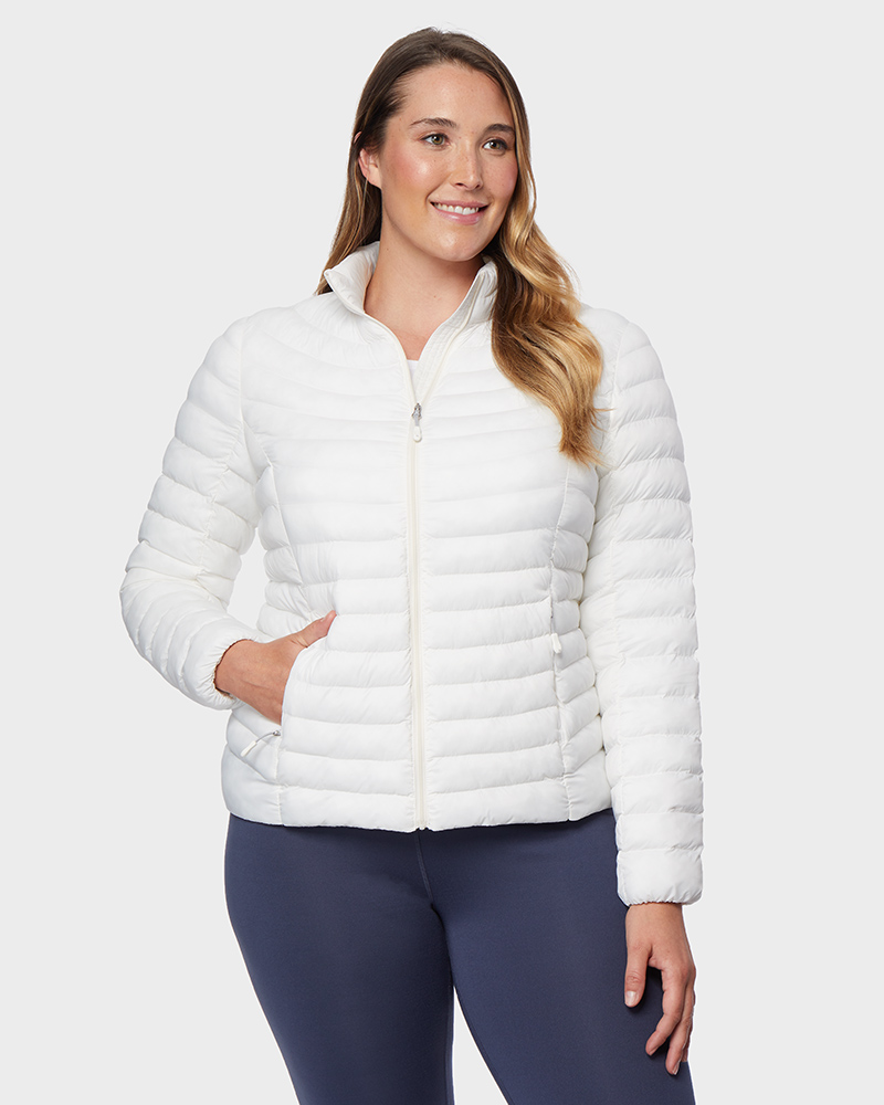 Womens packing jacket in white