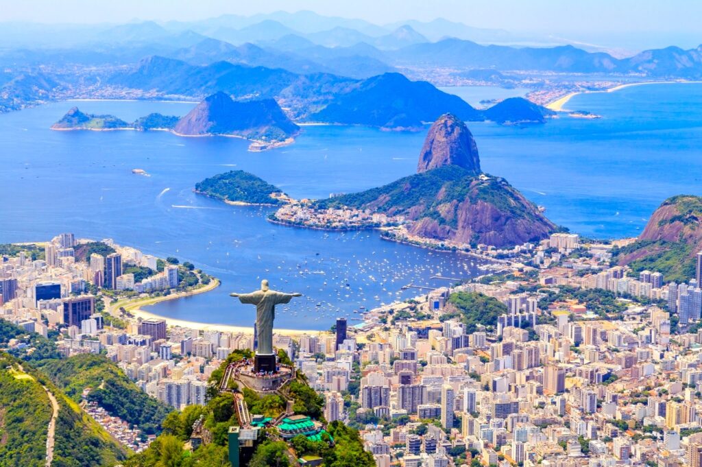 Iconic Copacabana Beach in Rio De Janeiro