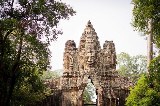 Gate to Angkor Thom in Siem Reap