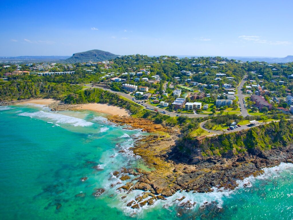 Coolum beach on the Sunshine Coast